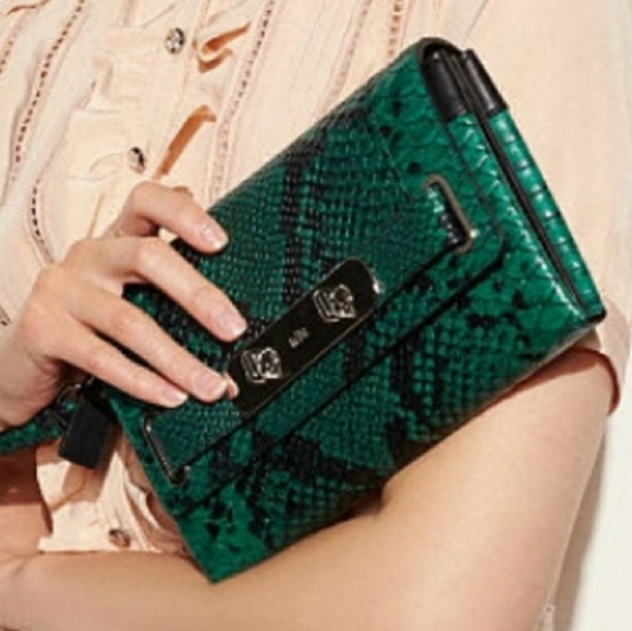 COACH  Swagger Embossed Python Clutch *Brand New* - Picture 6 of 8